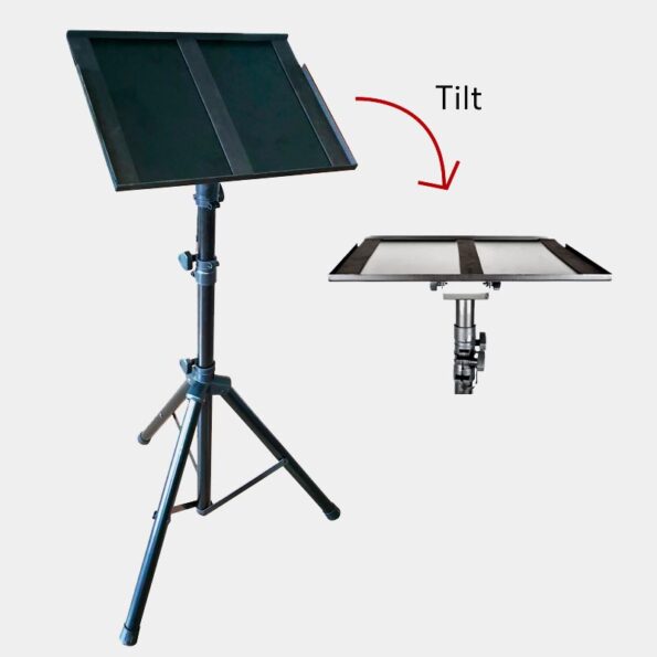 Adjustable Stand with Adjustable Table Tray Mount for laptop mixer microphone