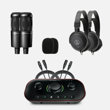 Pack 3 | Interfaz, Micrófonos, Audífonos y Accesorios