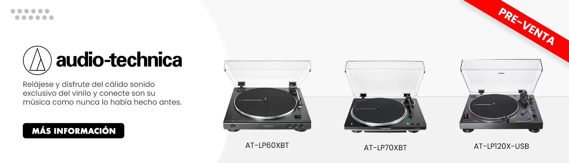audio techinica tornamesa preventa marzo 03