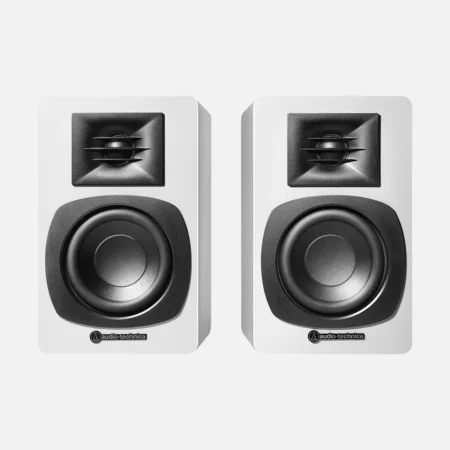 Audio-Technica AT-SP3X - Par de parlantes de 3" con Bluetooth (Blanco)