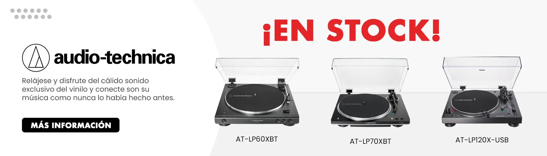 audio techinica tornamesa stock marzo 01