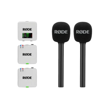 Kit RØDE Wireless GO (Gen 3) Blanco + Interview GO Negro