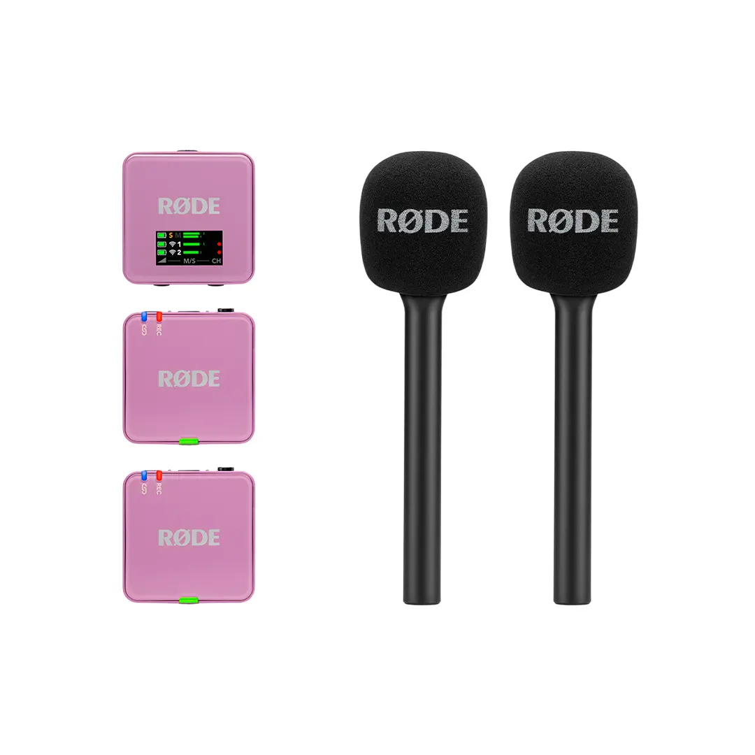 Kit RØDE Wireless GO (Gen 3) Lila + Interview GO Negro Kit RØDE Wireless GO (Gen 3) Lila + Interview GO Negro